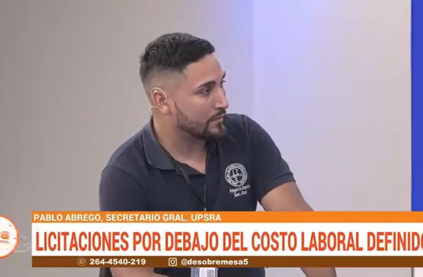 UPSRA -Delegación SAN JUAN- denuncia irregularidades en licitaciones y salarios en el sector de seguridad privada en la provincia.